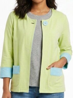 Lime green cardigan